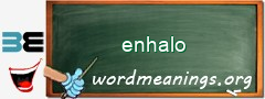 WordMeaning blackboard for enhalo